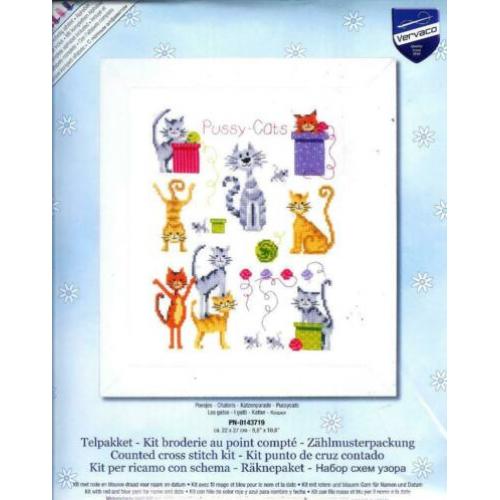 Cado VERVACO BORDUURPAKKET PUSSY-CATS, POESJES