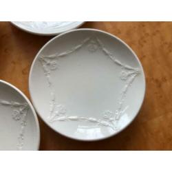 Wedgwood Zeldzaam! Twaalf schoteltjes guirlande Cream ware