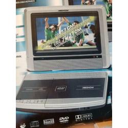 Medio draagbare dvd speler met 2 beeldschermen