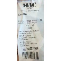Mac bruine jeans Dream maat 44