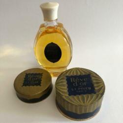 flacon de lotion Reve D'or Paris en twee poederdozen