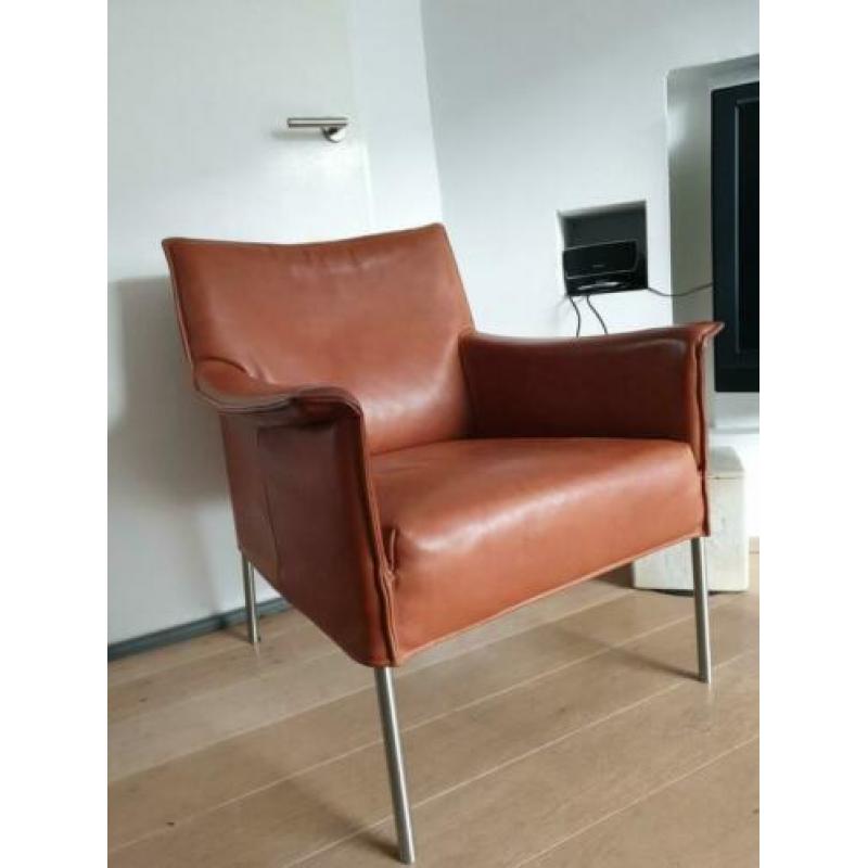 Limec / design fauteuil / Gerard van den Berg / cognac