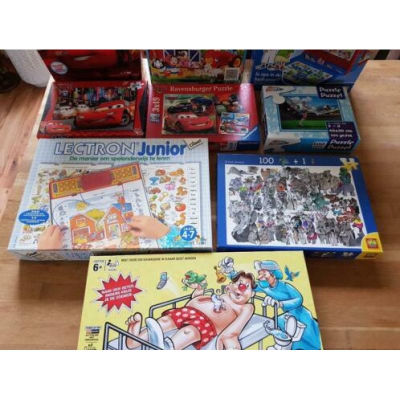 o.a. puzzels, dokter bibber
