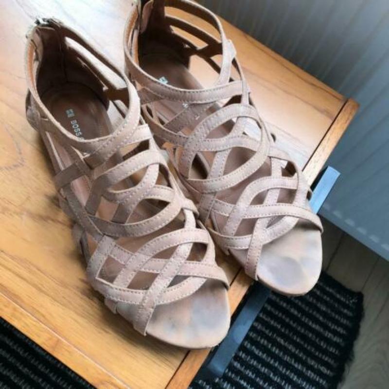 Boss orange sandalen nude mt 38 leer