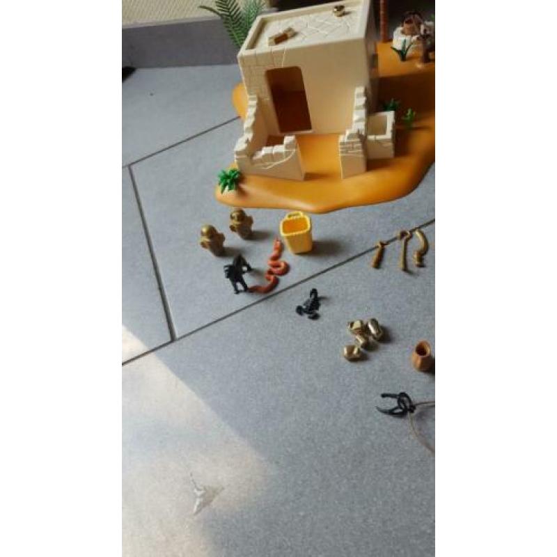 Nieuwe grote playmobil egyptische schuilplaats van de rovers