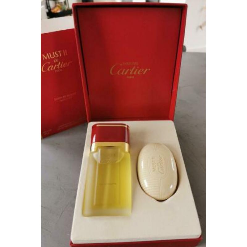 Vintage Cartier Must II 100 ml eau de toilette en zeep