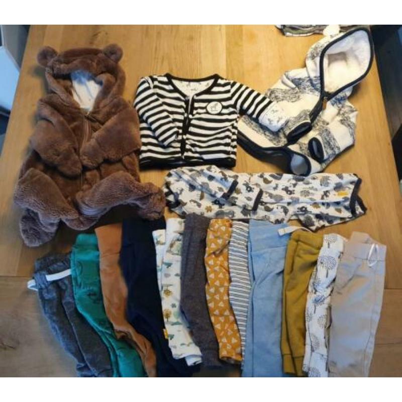 Jongens babykleding pakket maat 56, veel noppies en feetje