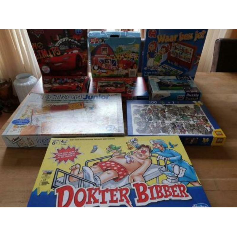 o.a. puzzels, dokter bibber