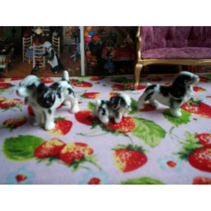Honden beeldjes puntgaaf porselein: Cocker Spaniel