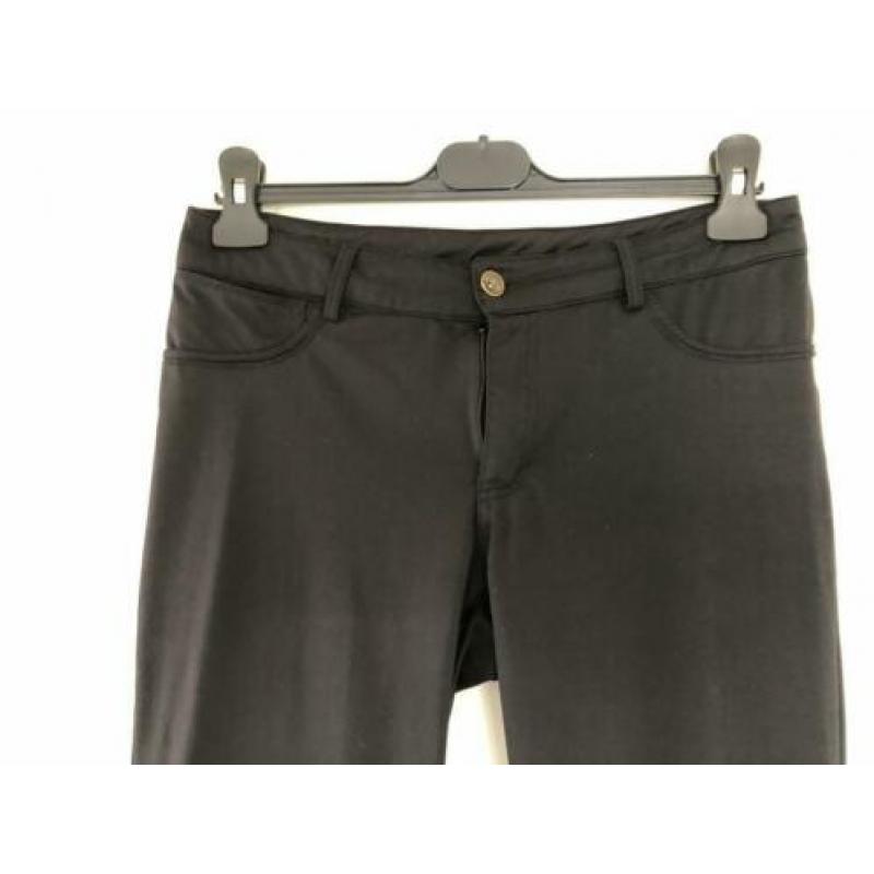 yaya slim fit zwarte broek maat 38
