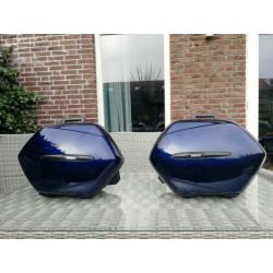 Fjr1300 2006+ zijkoffers, kleur blauw.