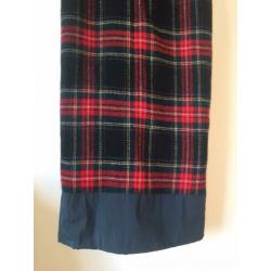 Josephine&co maxi lange rok vintage ruitjes wol wollen s