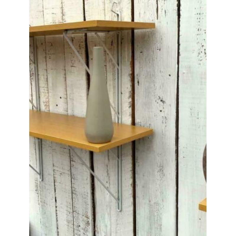 2 x dubbele wandplank draadstaal ophangsysteem