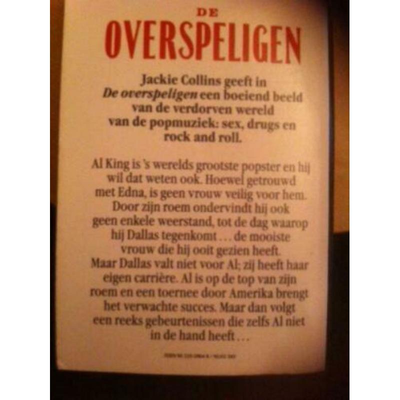 jackie collins-4 stuks-uitstekende staat-losse verkoop