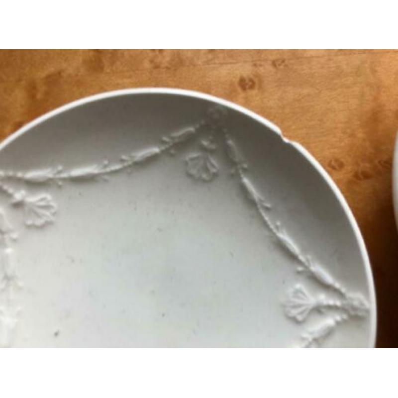 Wedgwood Zeldzaam! Twaalf schoteltjes guirlande Cream ware