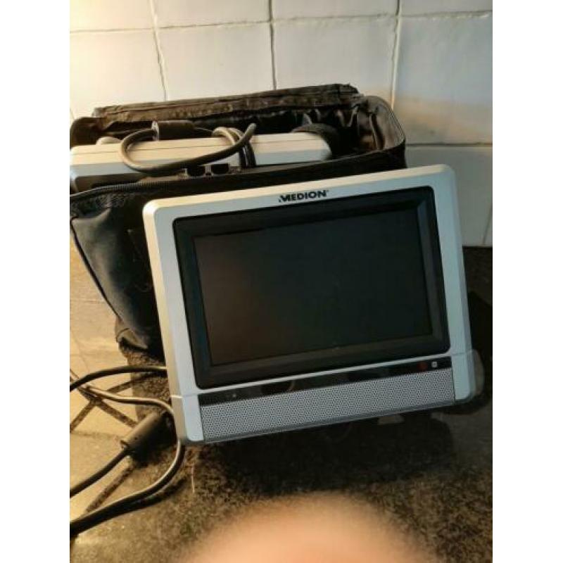 Medio draagbare dvd speler met 2 beeldschermen
