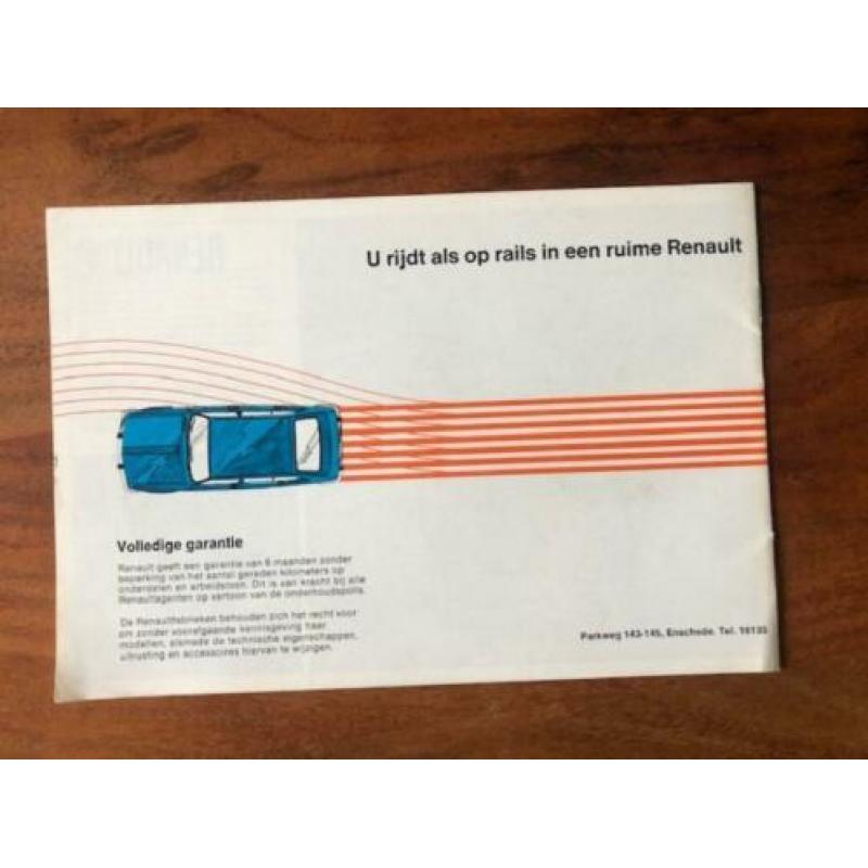 Renault brochure jaren 60/70