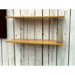 2 x dubbele wandplank draadstaal ophangsysteem