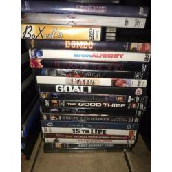 175 Cd's, 35 films DVD's en 8 muziek DVD's gebrand + origine