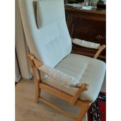 Prominent relaxstoel zit hoogte 45 cm