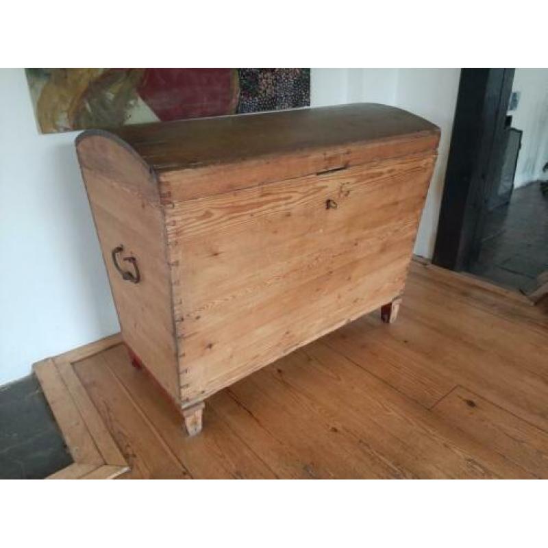 Antieke GROTE HOUTEN KIST