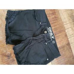 Zwarte korte jeans maat 27