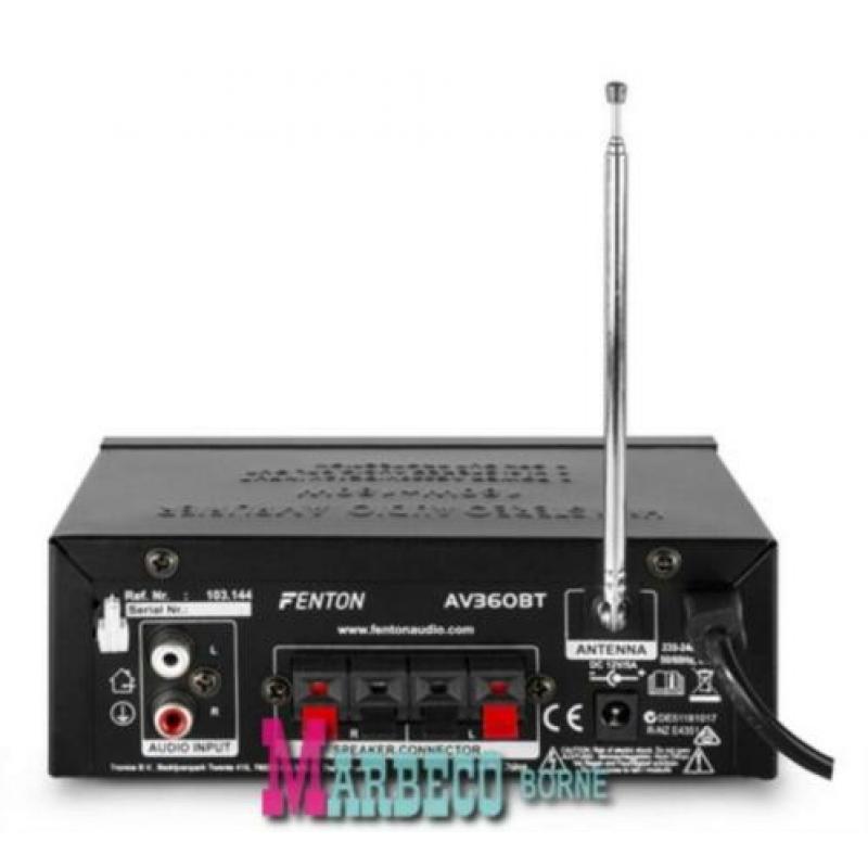 Mini versterker, Bluetooth, USB, SD, MP3, AV360BT