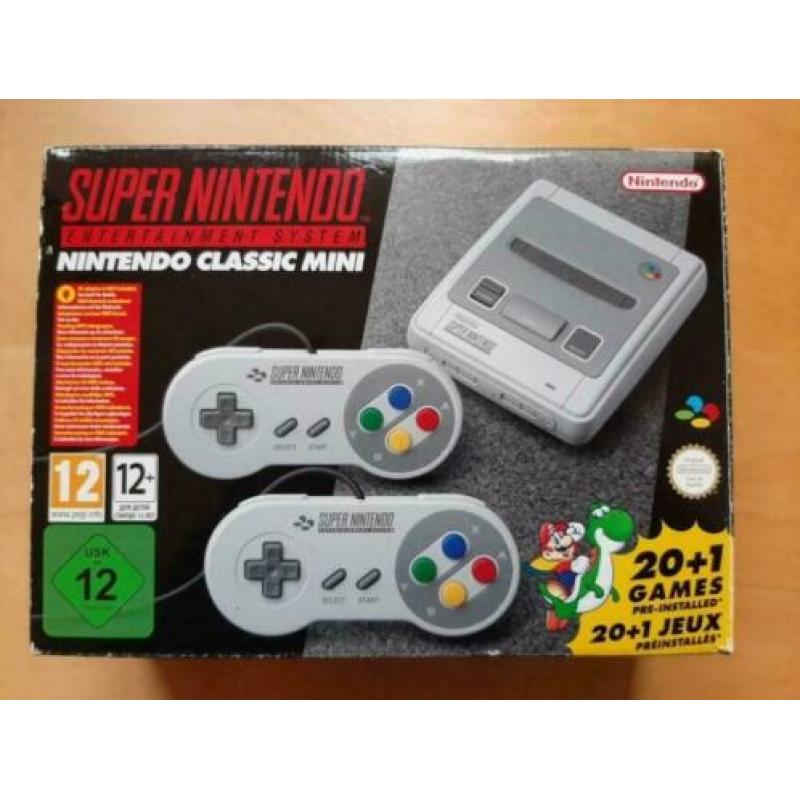 Originele SNES Classic Mini met ruim 200 spellen!