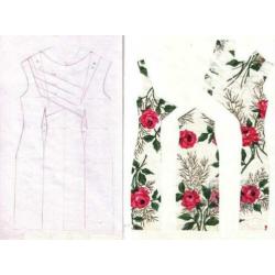 Vintage kunststof knopen nr M1174 rood