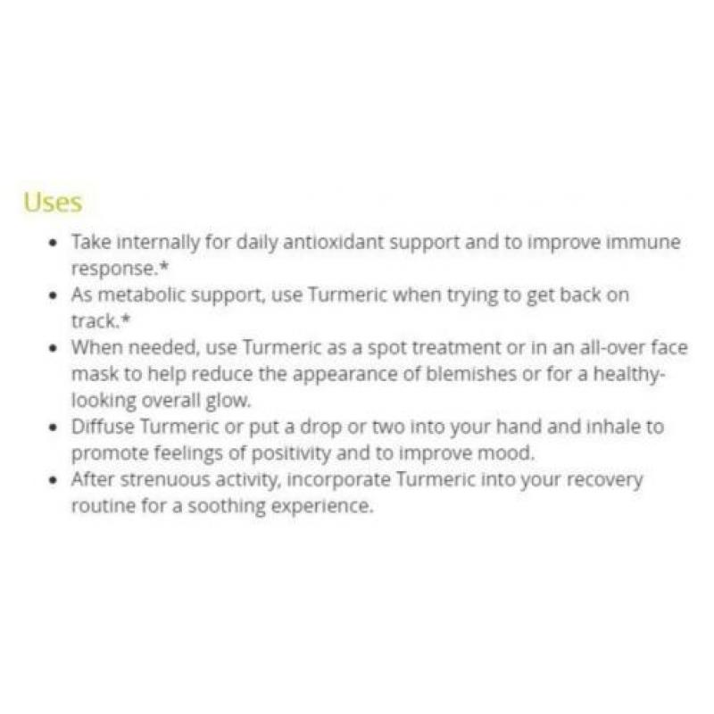 doTERRA Turmeric / Kurkuma 15ml - nieuw