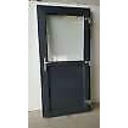 Kunststof buitendeur 1/2 glas antraciet b98 x h204 cm