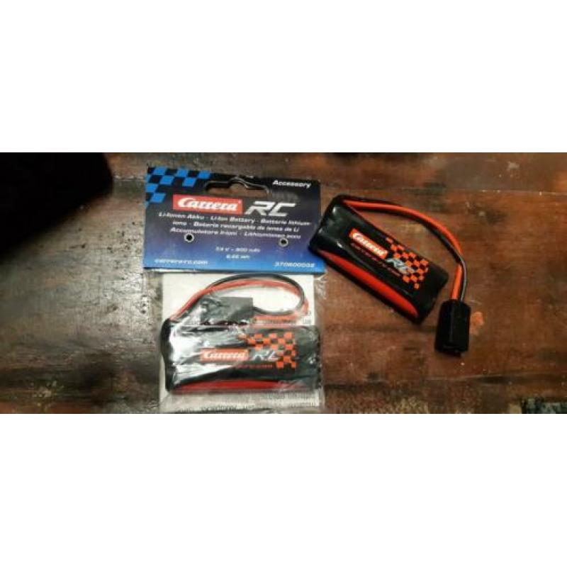 2 nieuwe Carrera accu's 7,4 volt