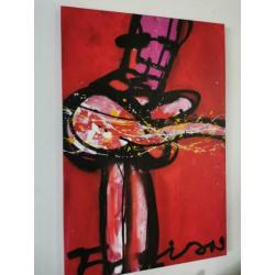 ROCK U origineel met certificaat op doek van Fabian