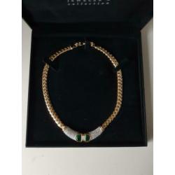 Swarovski ketting en oorklipjes