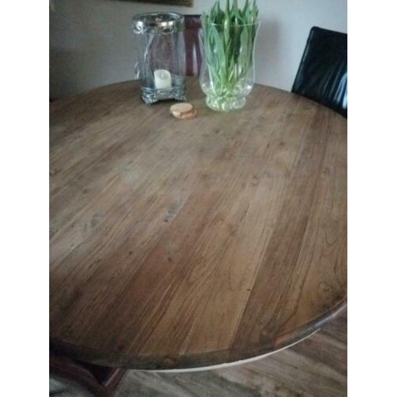 Ronde zware eettafel doorsnede 150cm