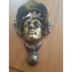 groot massief bronzen deurklopper ruim 1kg !