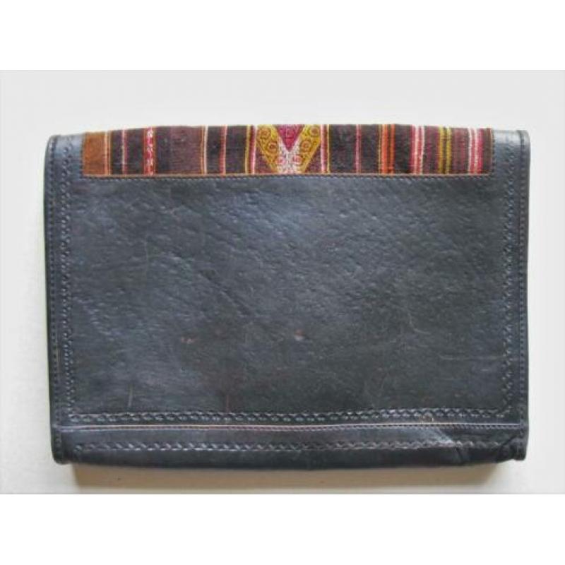 Vintage leren aktemap, aktetas Bolivia