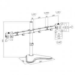 Monitorarm Steun 2 Monitoren 15 17 19 22 23 24 26 27 32 inch