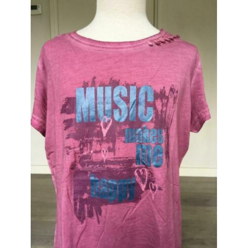 POCOPIANO shirt NIEUW paars mt 164 ZV