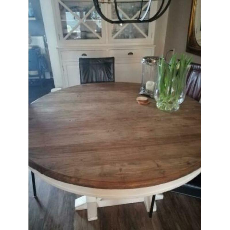 Ronde zware eettafel doorsnede 150cm