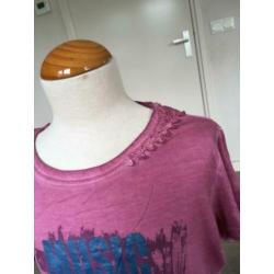POCOPIANO shirt NIEUW paars mt 164 ZV