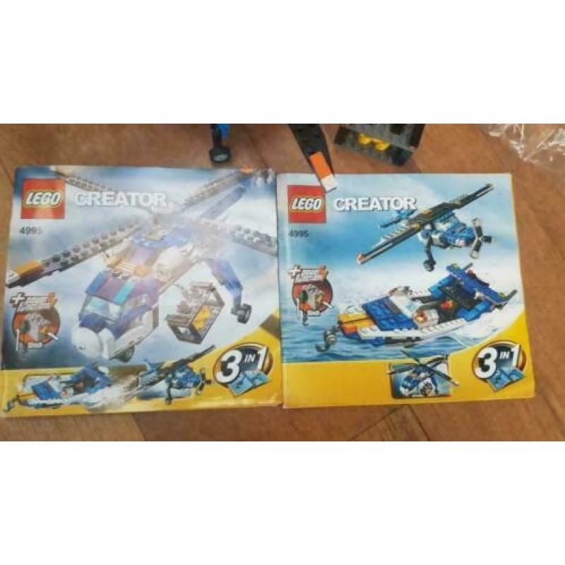 Lego 4995 Creator 3 in 1 helikopter/vliegtuig/boot 4495