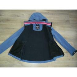 Nord Cape Norwegian Outdoor Blauw/Roze Softshell Jas Maat S