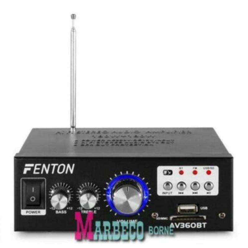 Mini versterker, Bluetooth, USB, SD, MP3, AV360BT