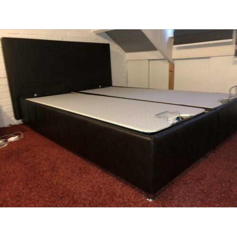 Boxspring bed 140cm met opbergruimte