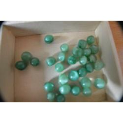100 vintage lieve kleine bol glasknoopjes jaren 50 (74) 8 mm