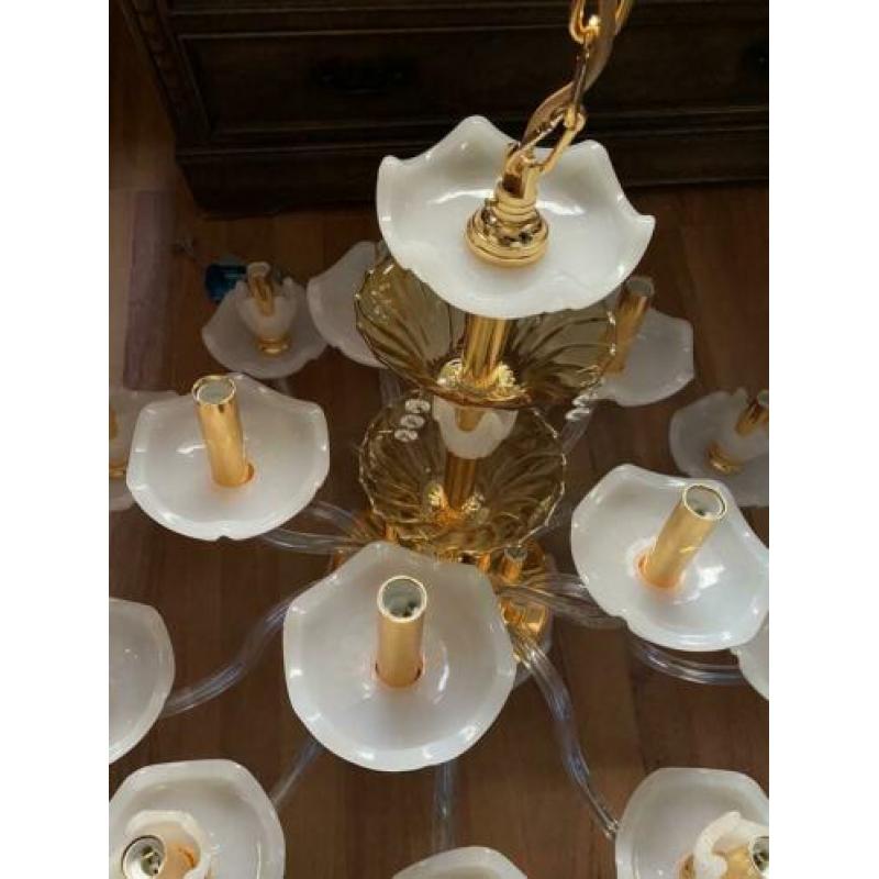 Exclusieve kroonluchter 24k verguld