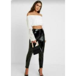 nieuw + kaartje sexy ibiza boho broderie kant top veters l