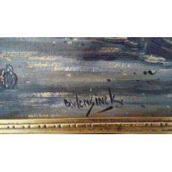 Schilderij van B Wensinck Delfshaven