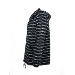 BALENCIAGA - LOGO-PRINT SHELL HOODED JACKET SUMMER (L en XL)